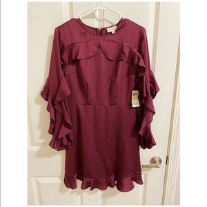 Maison Jules Purple Ruffle Dress